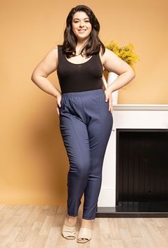 Picture of PLUS SIZE STRETCH PANTS WITH ZIPPER